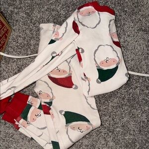 Carter's Red and Green Santa Kids Pajama Bottoms